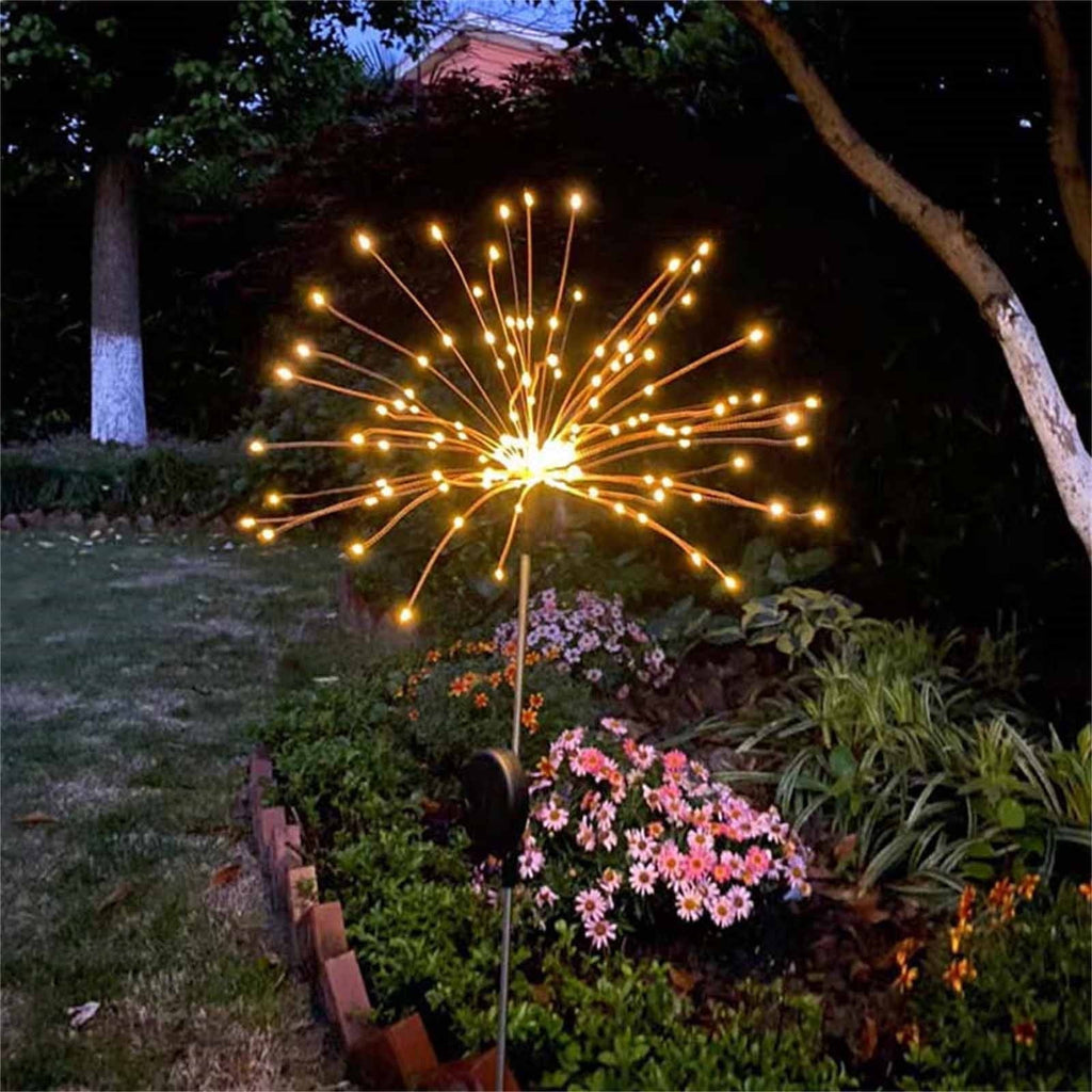 AuroraX Outdoor Decorations Party Christmas Lights , Shape-Shifting Solar Waterproof Lights with Ground Spikes , Porch Yard Outdoor Home Decor