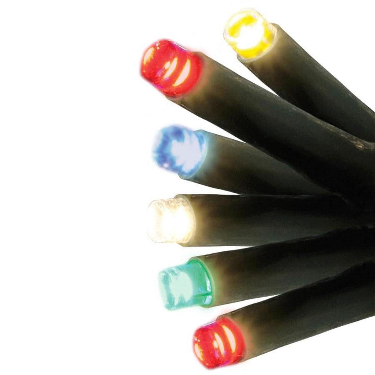 GE StayBright 250 LED Microbright Multicolor String Lights Green Wire 51.8FT