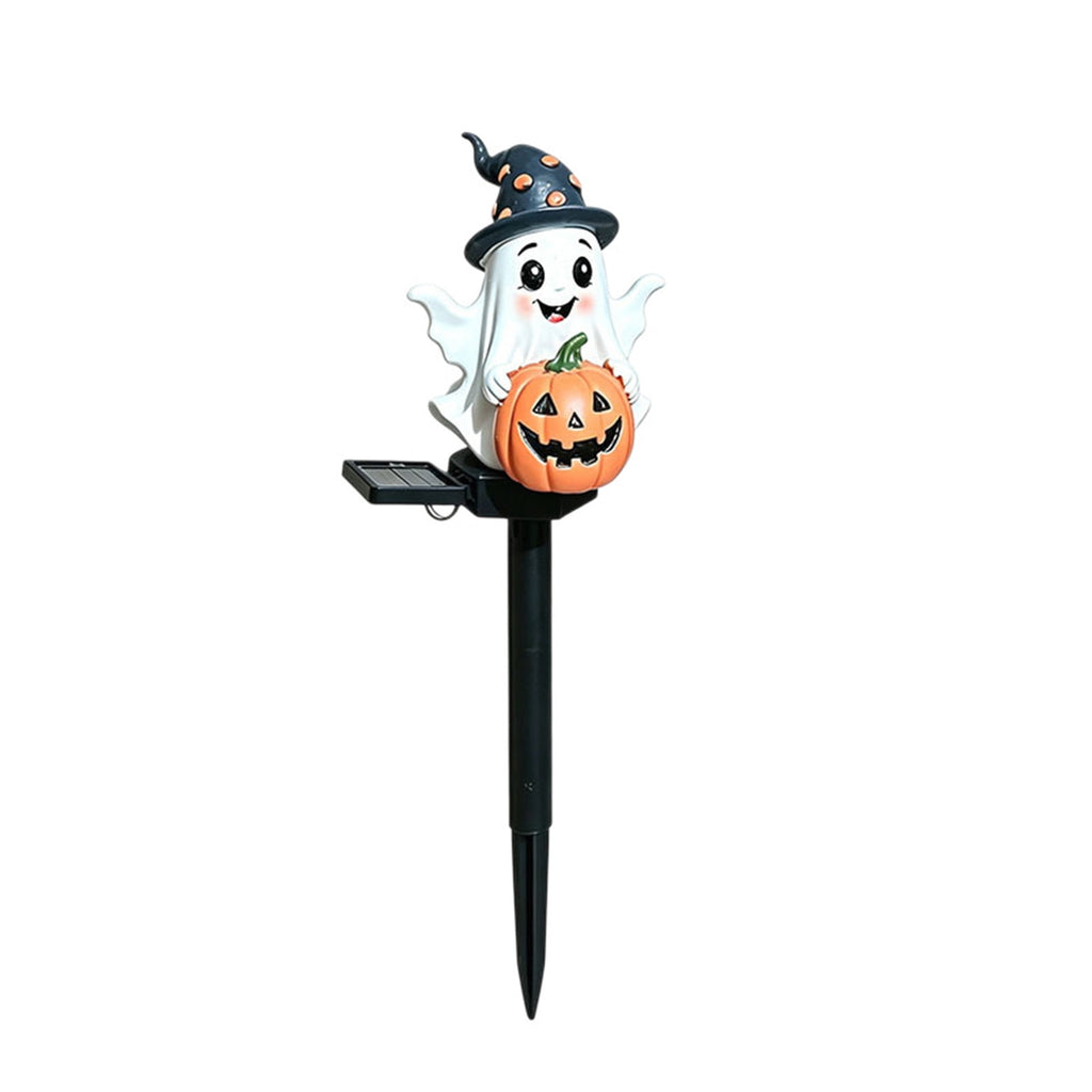 Stijggn Halloween Pumpkin Stake Solar Garden Lights, Waterproof Multi Branch Little Pumpkin Lantern Garden Stake Lights Outdoor Walkway Yard Garden Decoration