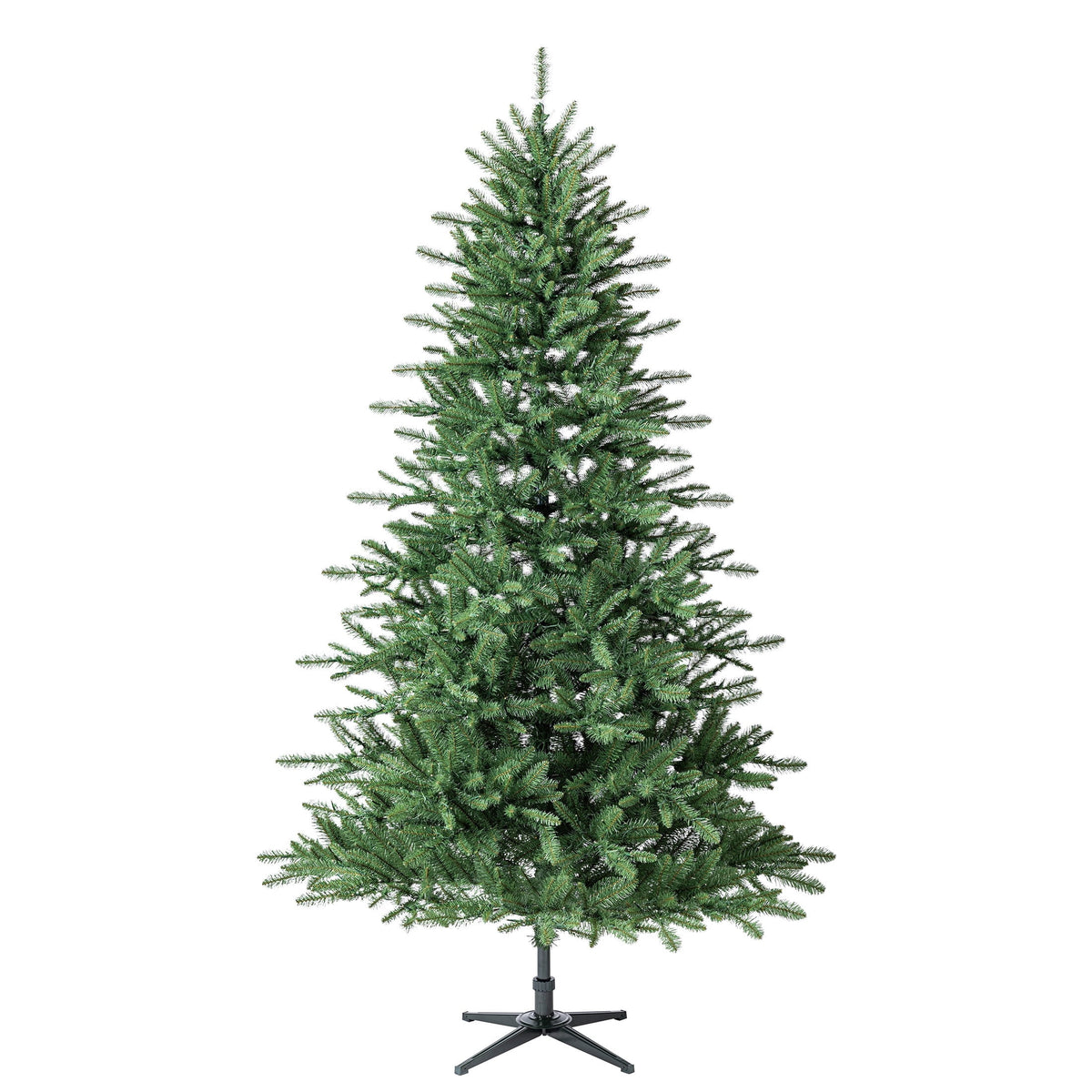 7.5' Pre-Lit Milford Pine Green Artificial Christmas Tree with LumaDazzle Color-Changing Twinkle LED Lights, Quick Set, and Stand, by Holiday Time