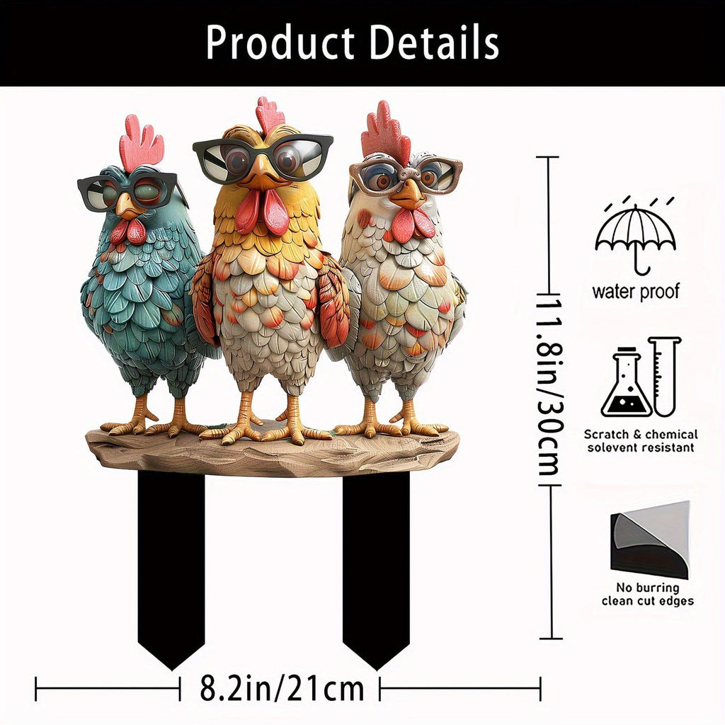 Nkmbld Clearance & Promo! Garden Ornaments, Garden Sculpture Acrylic Potted Plants and Courtyard Decorative Floor Tiles, Housewarming Ornament for Patio, Lawn, Yard, Pathway