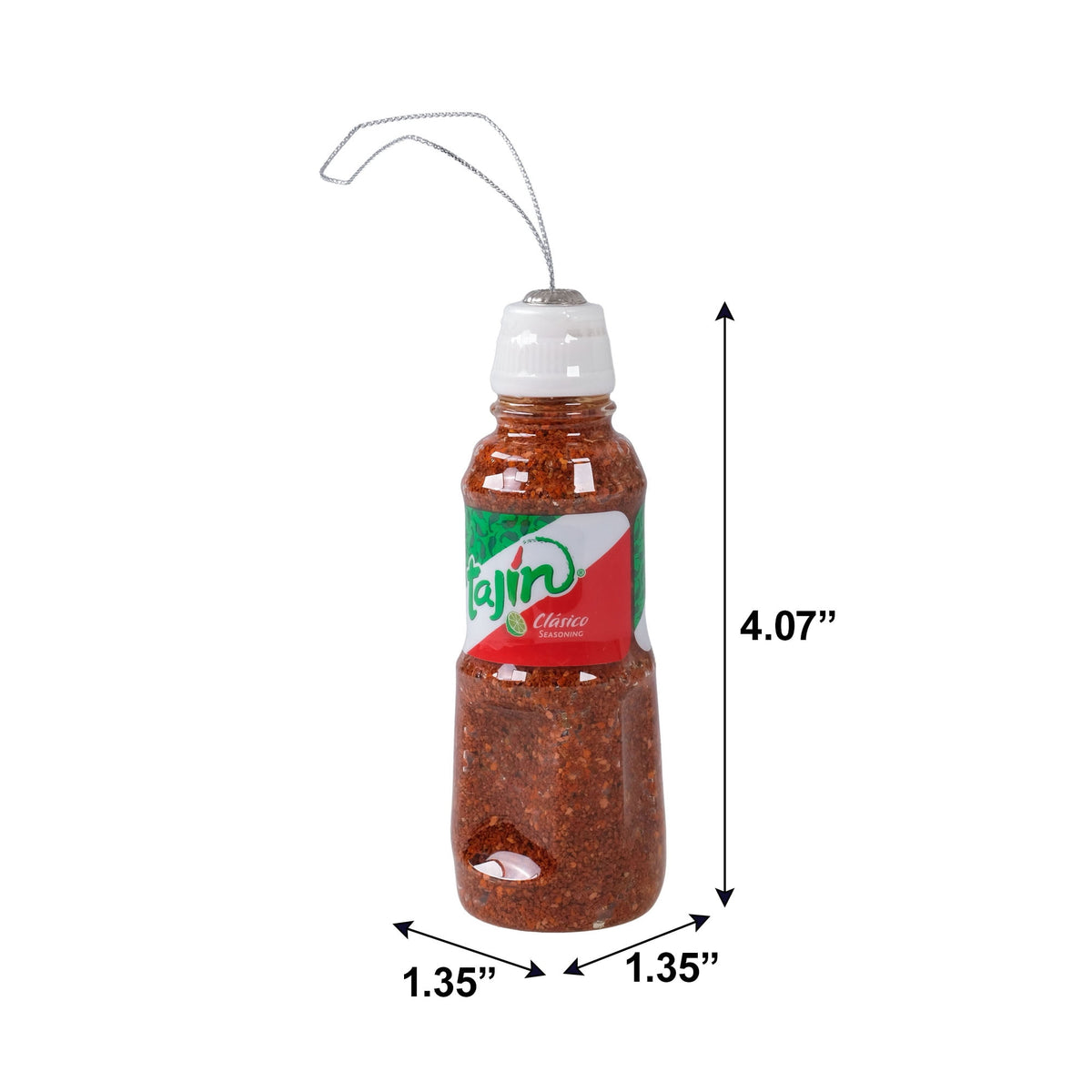 Tajín Clasico Seasoning Bottle Figural Christmas Tree Ornament - Single Pack