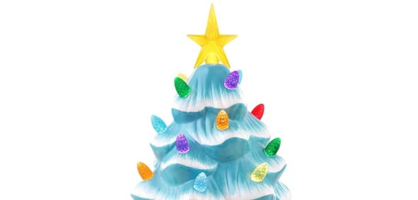 Mr. Christmas 12 in. Nostalgic Ceramic Tree - Green