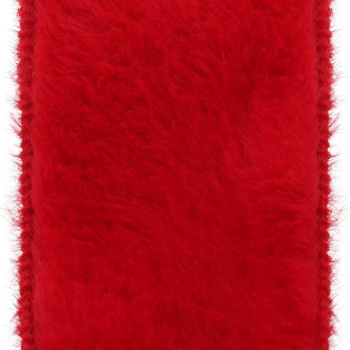 Red Faux Fur Christmas Ribbon, 2.5" x 21', by Holiday Time