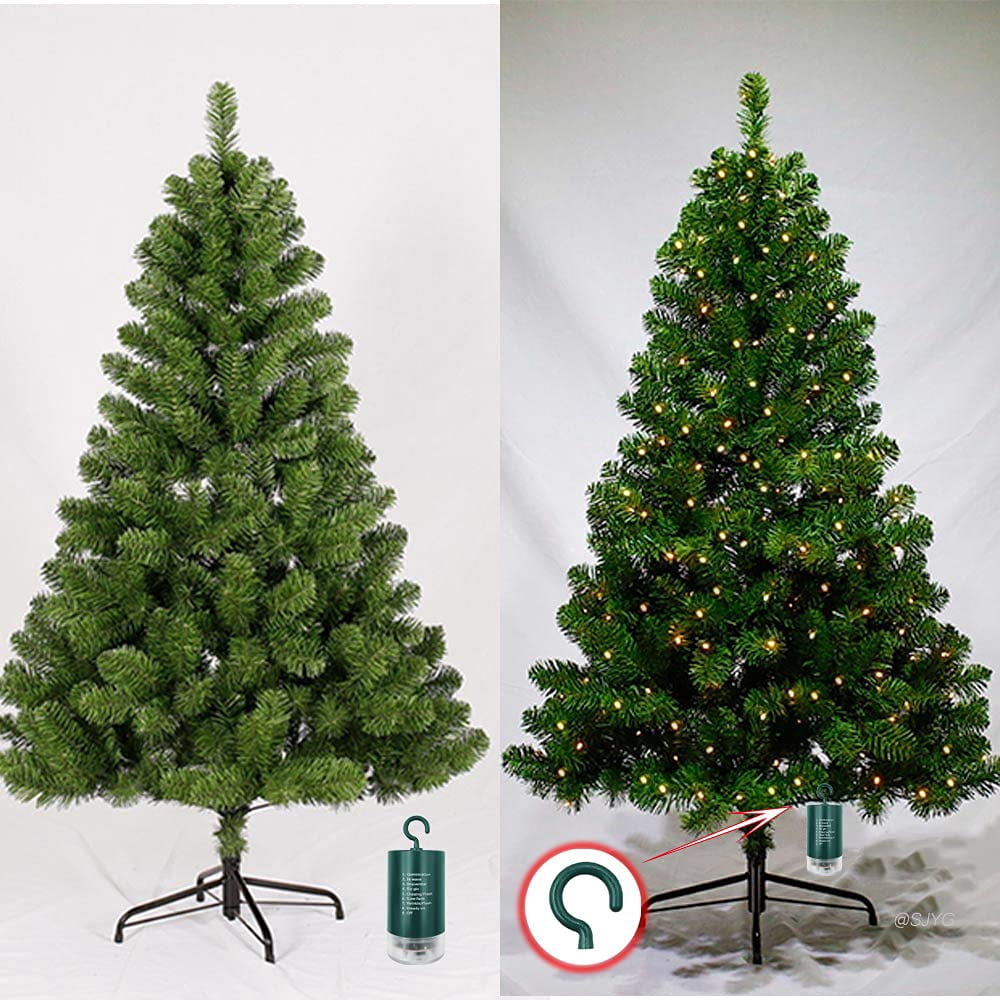 LOENDE Christmas Lights, 34ft 100 LED Outdoor String Light, 3AA Battery Operated String Light for Home Garden Xmas Tree Decor, 2 Pack
