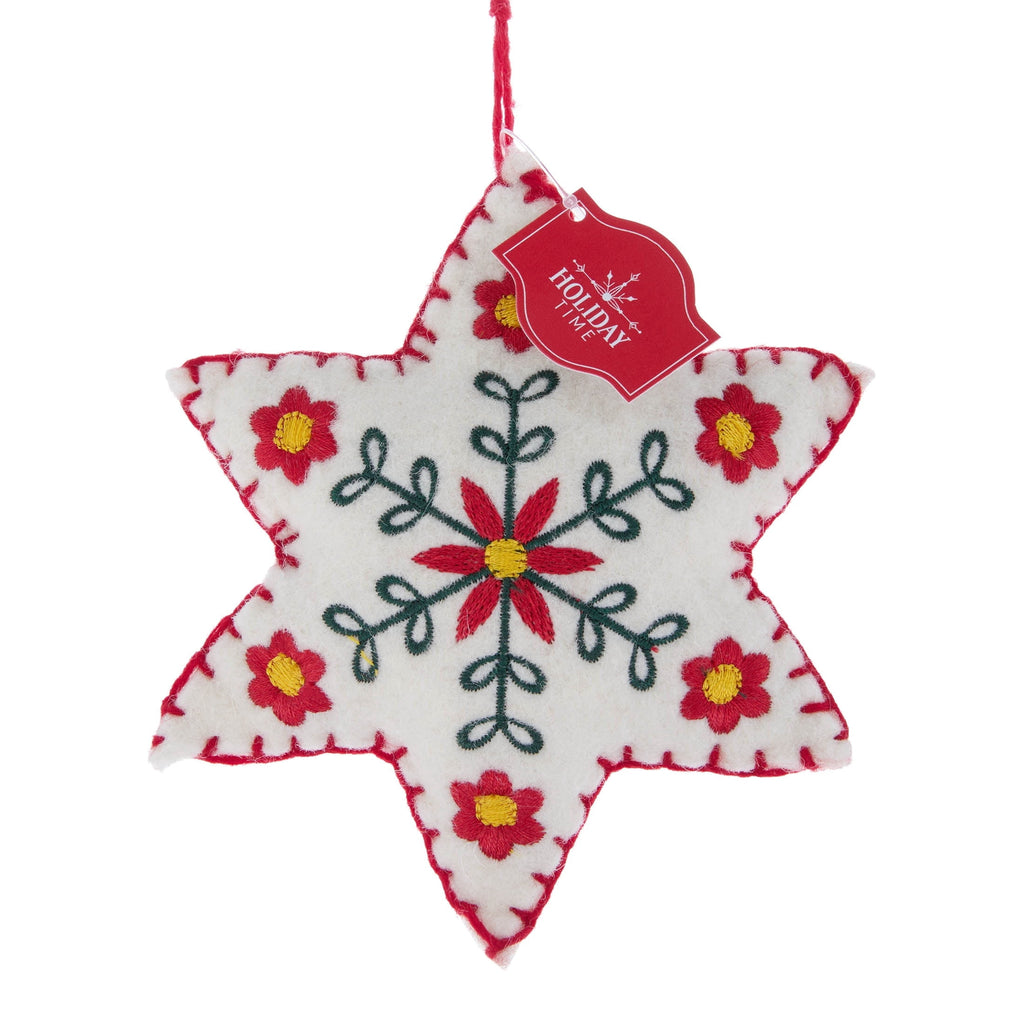Multicolor Felt Star Christmas Ornament, 5", by Holiday Time
