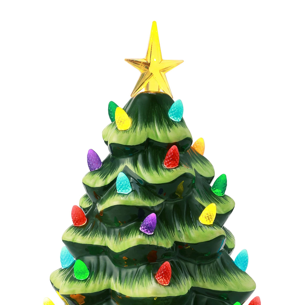 Mr. Christmas 12-Inch Nostalgic Pre-Lit Light Blue Christmas Tree