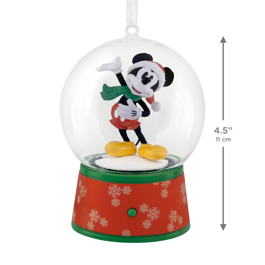 Hallmark Ornament (Disney Mickey Mouse Musical Snow Globe), 1 Count