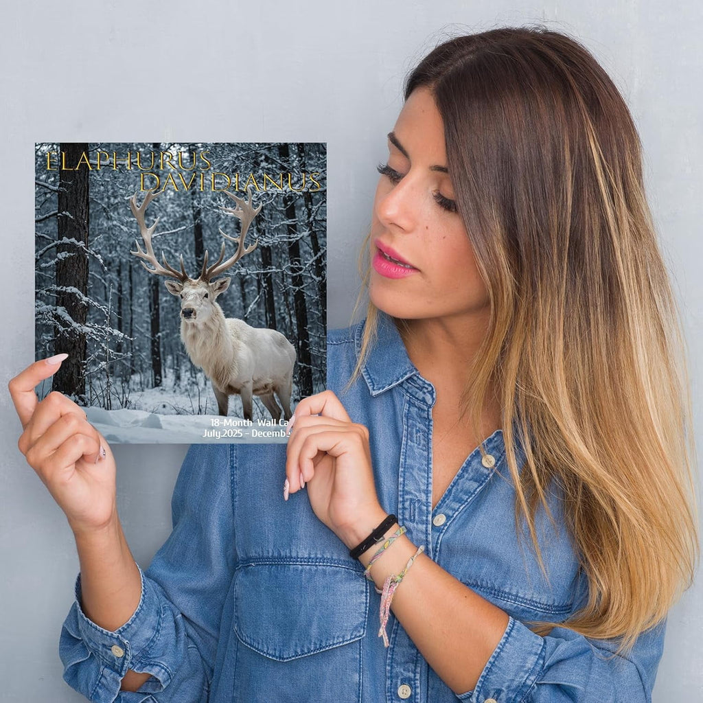 2026 Wall Calendar,Wolf Calendar 2025-2026,Wolf Monthly Wall Calendar, 12" x 24" Open,Family Planner Calendar with Wolf, Home & Office Organizer,Hangable