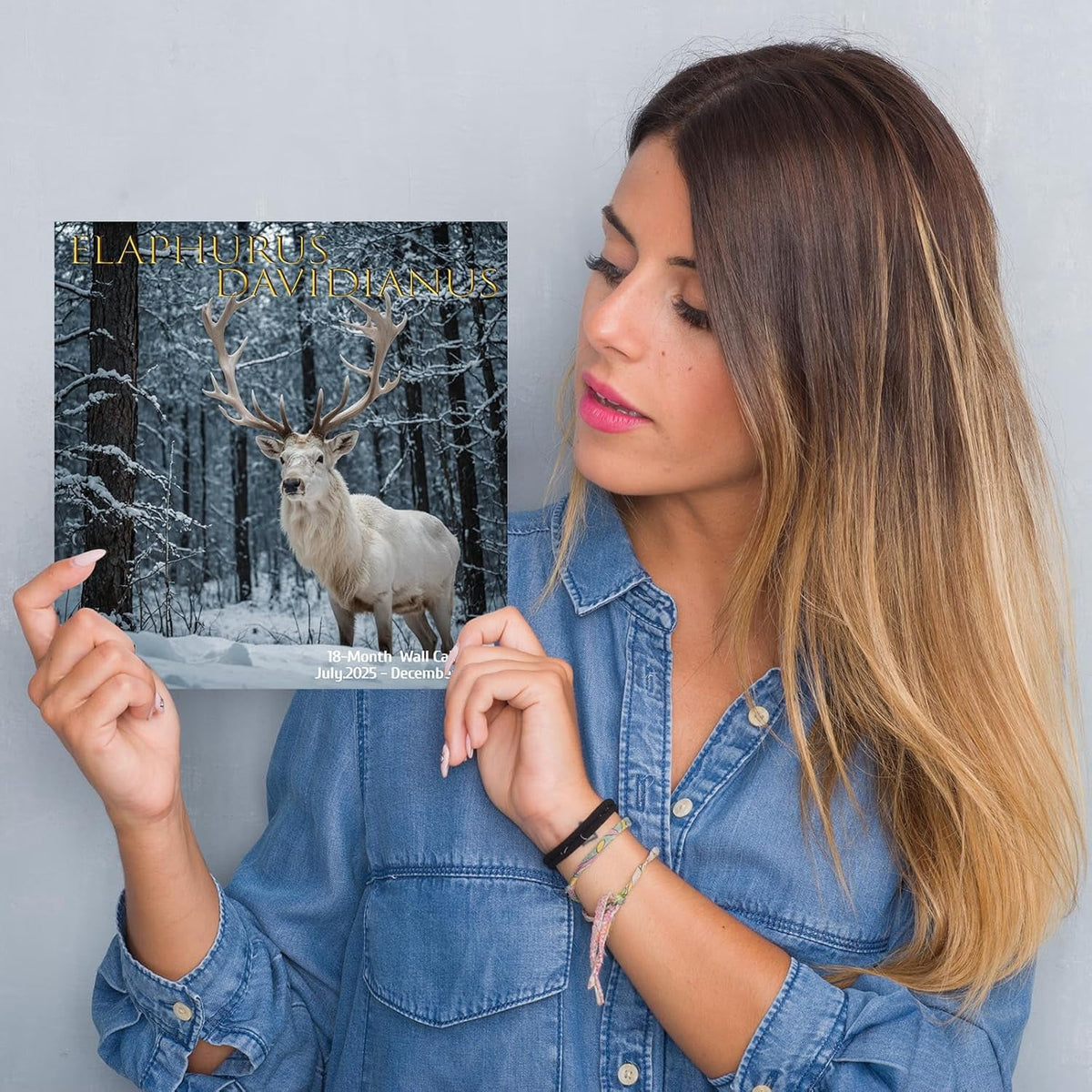 2026 Wall Calendar,Wolf Calendar 2025-2026,Wolf Monthly Wall Calendar, 12" x 24" Open,Family Planner Calendar with Wolf, Home & Office Organizer,Hangable