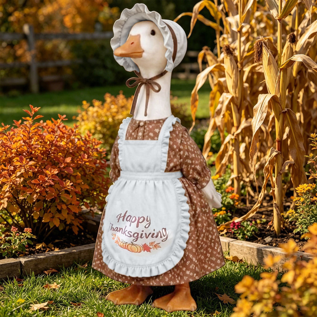 Lzobxe Porch Goose Clothes, Casual Style Lawn Yard Garden Decor for 23" High Cement or Plastic Geese, Goose Costume for All Season and Occasiona