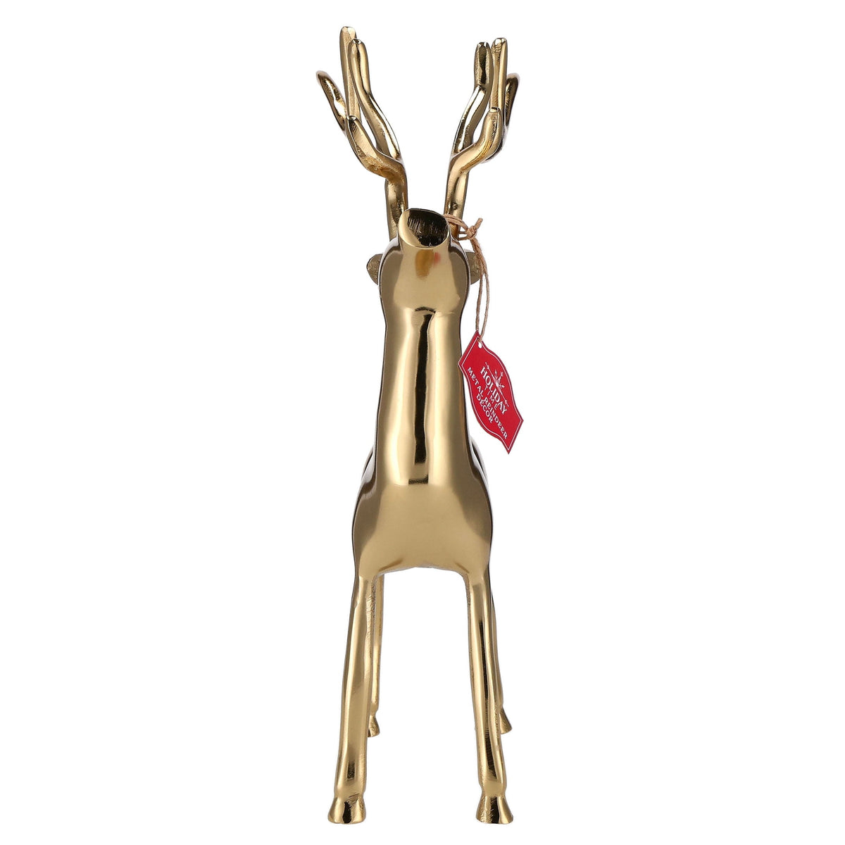 Aluminum Standing Reindeer Christmas Decoration, Gold, 16", by Holiday Time