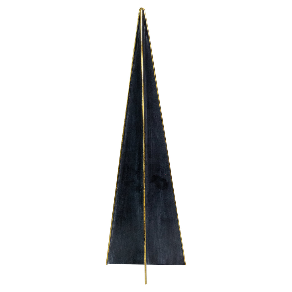 Northlight Triangular Christmas Tree Decoration - 15" - Blue and Gold