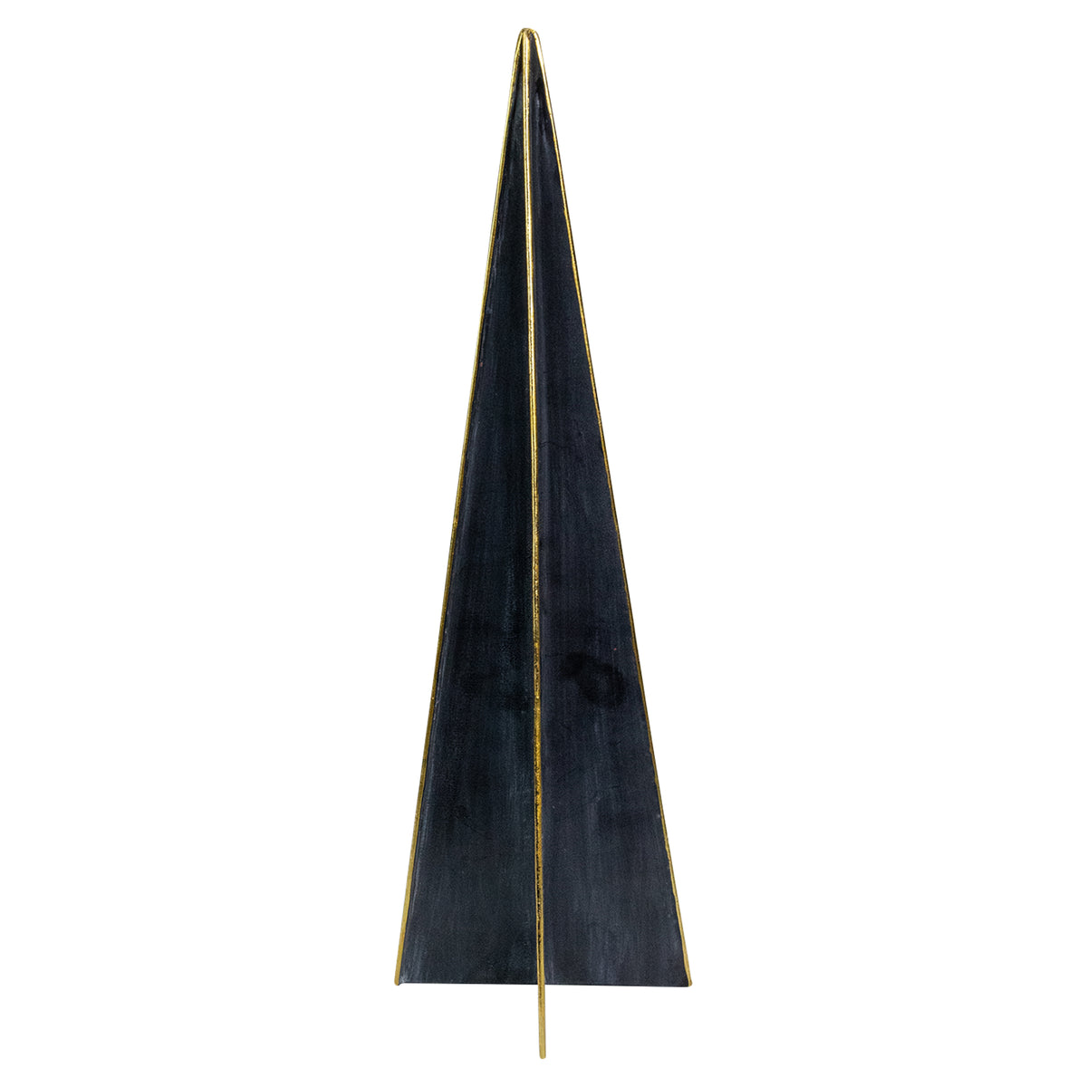 Northlight Triangular Christmas Tree Decoration - 15" - Blue and Gold
