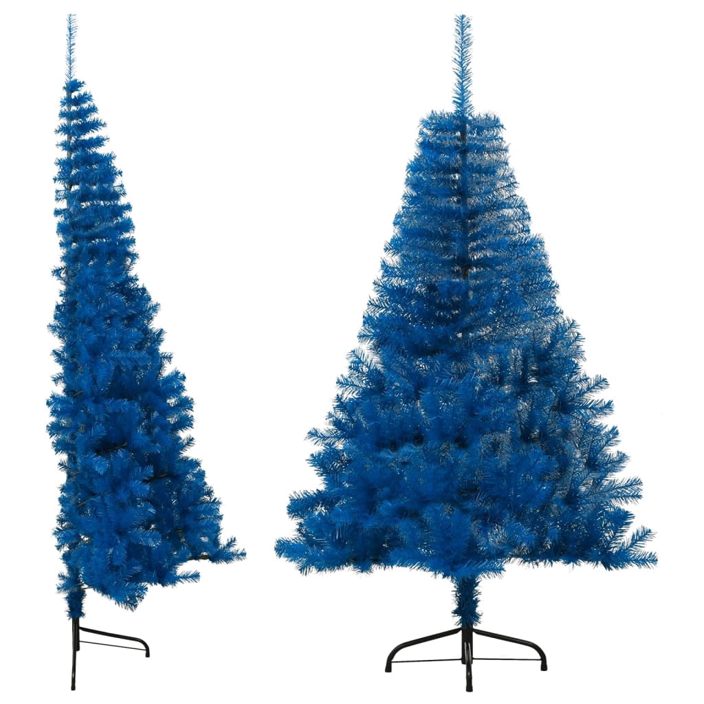 vidaXL Christmas Tree Decoration Artificial Half-Circle Tree with Stand PVC