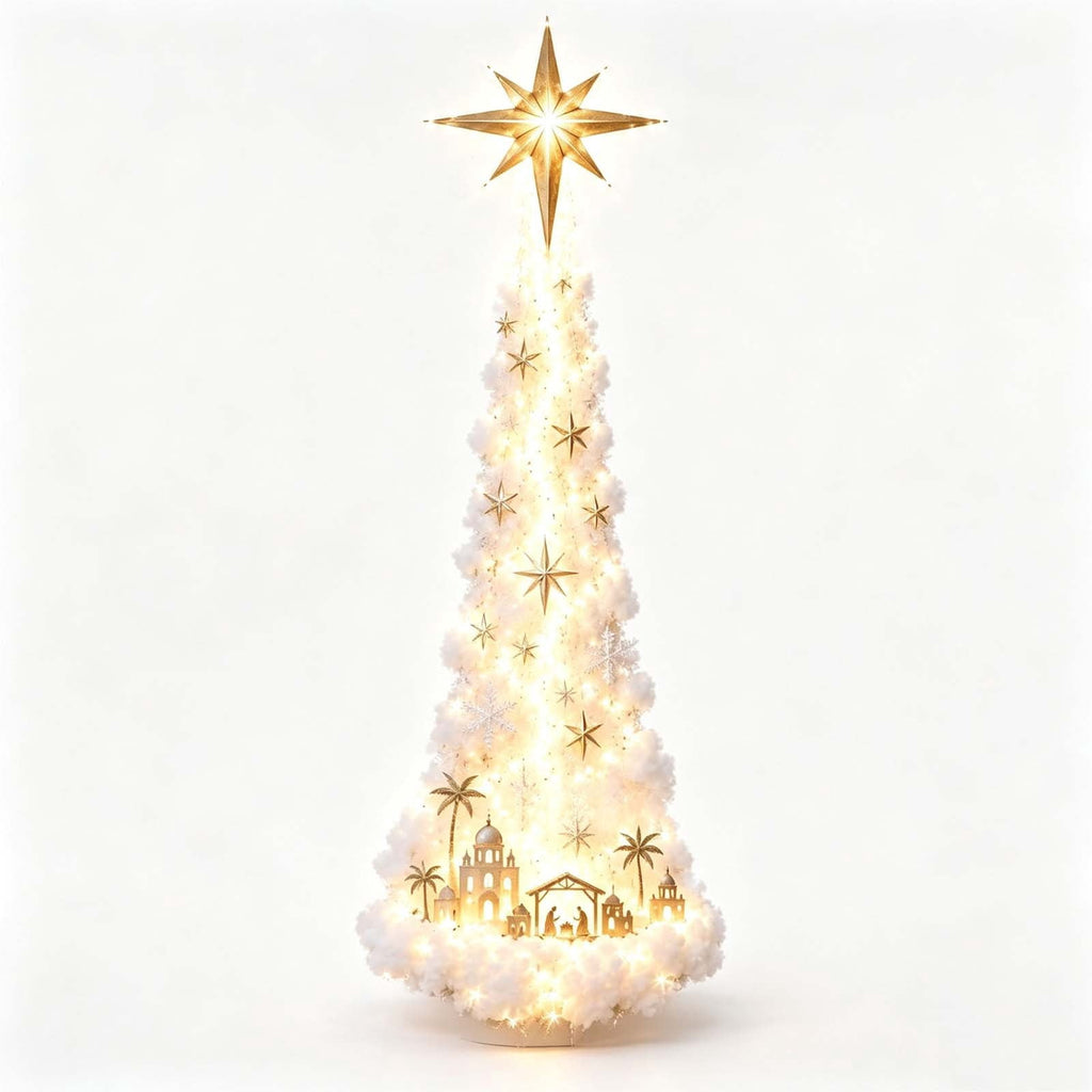 Snowman Magic Fountain, Flowing Snowflake LED Christmas Garden Light,Solar Power and Outdoor Garden Stake for Christmas Yard Decor