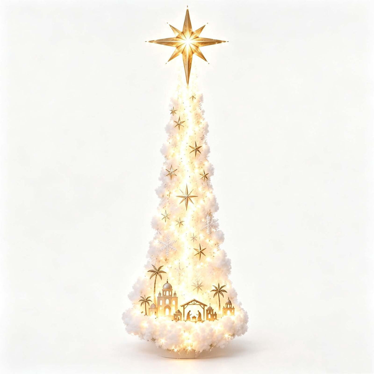 Snowman Magic Fountain, Flowing Snowflake LED Christmas Garden Light,Solar Power and Outdoor Garden Stake for Christmas Yard Decor