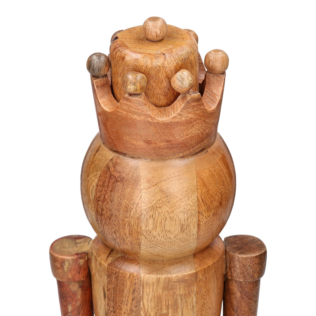 Wood Nutcracker Christmas Decoration, Brown, 16", by Holiday Time