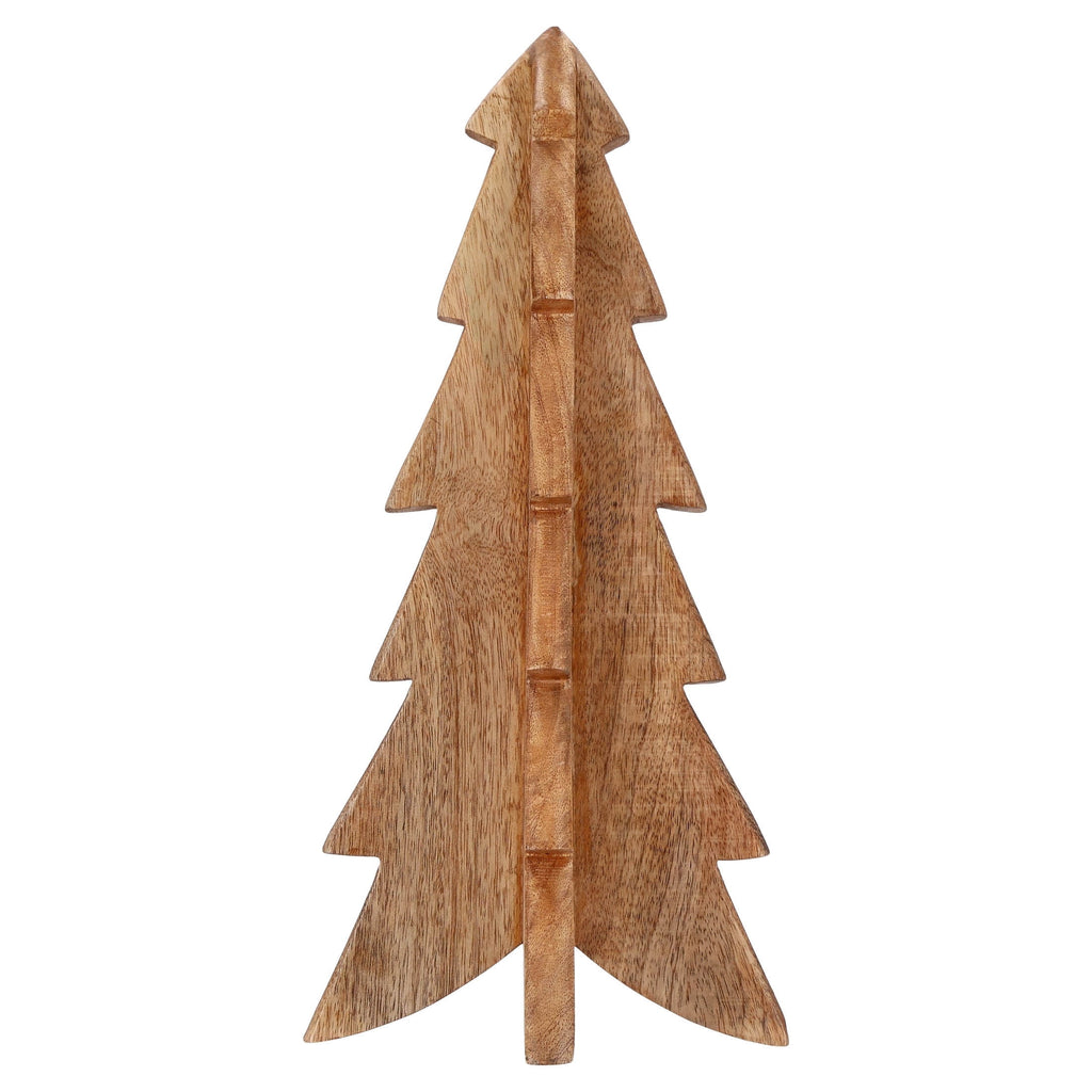 Wooden Christmas Tree Decoration, Natural, 16", by Holiday Time