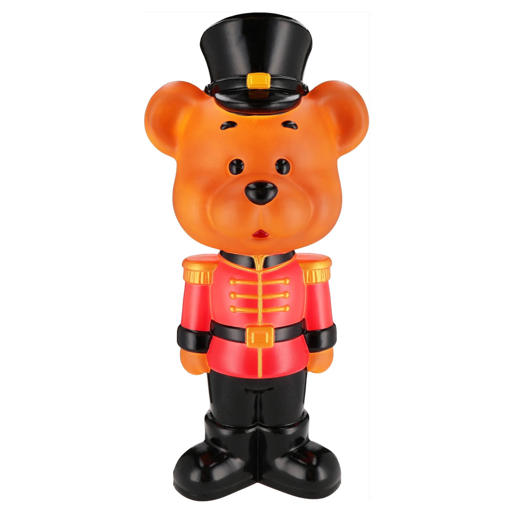 Lighted Blow Mold Bear Soldier Indoor/Outdoor Christmas Decoration, Multicolor, 32", by Holiday Time