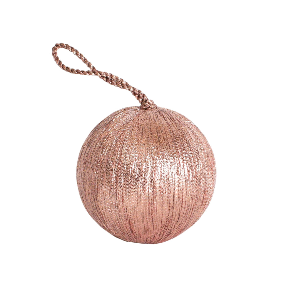 Rose Gold Ball Christmas Ornament, 3.5", by Holiday Time