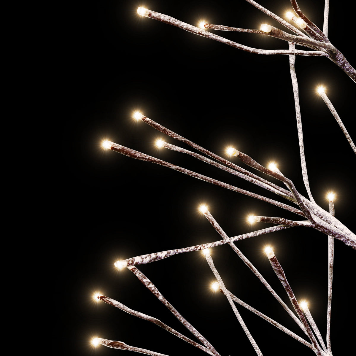 Alpine Corporation 71" High Indoor/Outdoor Artificial Flocked Christmas Tree with LED Lights, Brown