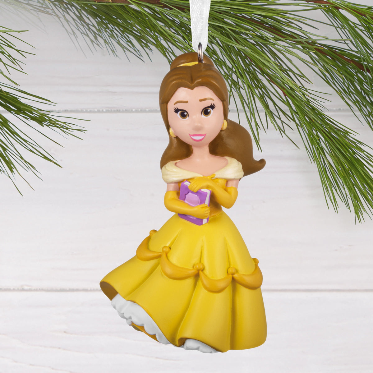 Hallmark Christmas Ornament (Disney Princess Belle Stylized), 1 Count