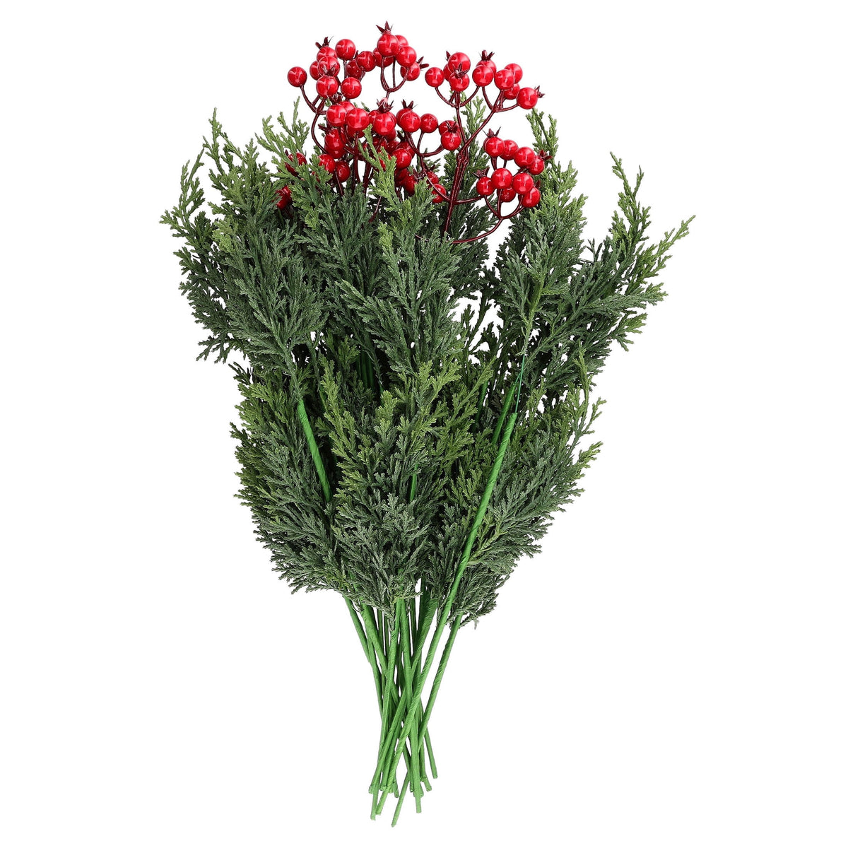 Red Berries and Greenery Decorative Christmas Picks, 21", by Holiday Time