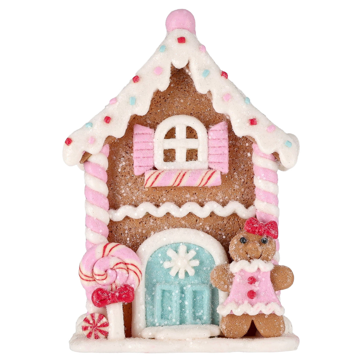 Clay Dough Gingerbread House Christmas Decoration, Multicolor, 5.3", by Holiday Time