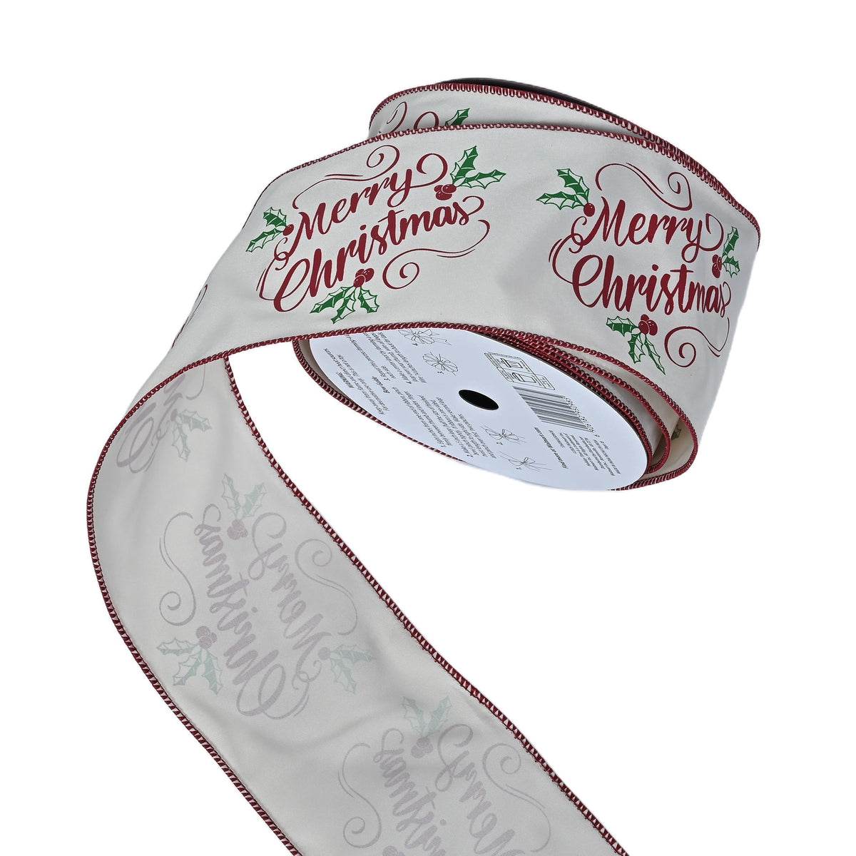 Multicolor Merry Christmas Ribbon, 3.5" x 35', by Holiday Time
