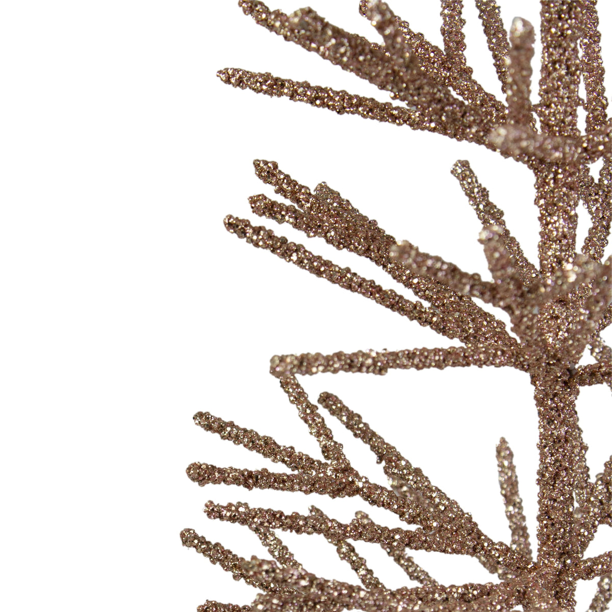 Northlight Artificial Glittered Twig Christmas Tree - 18" - Rose Gold - Unlit