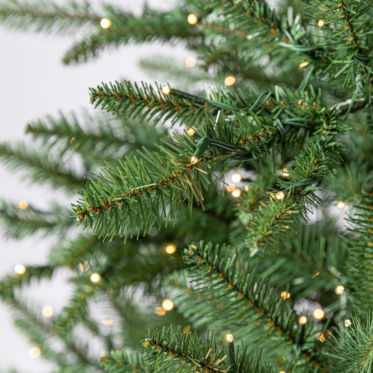 7.5' Pre-Lit Milford Pine Green Artificial Christmas Tree with LumaDazzle Color-Changing Twinkle LED Lights, Quick Set, and Stand, by Holiday Time