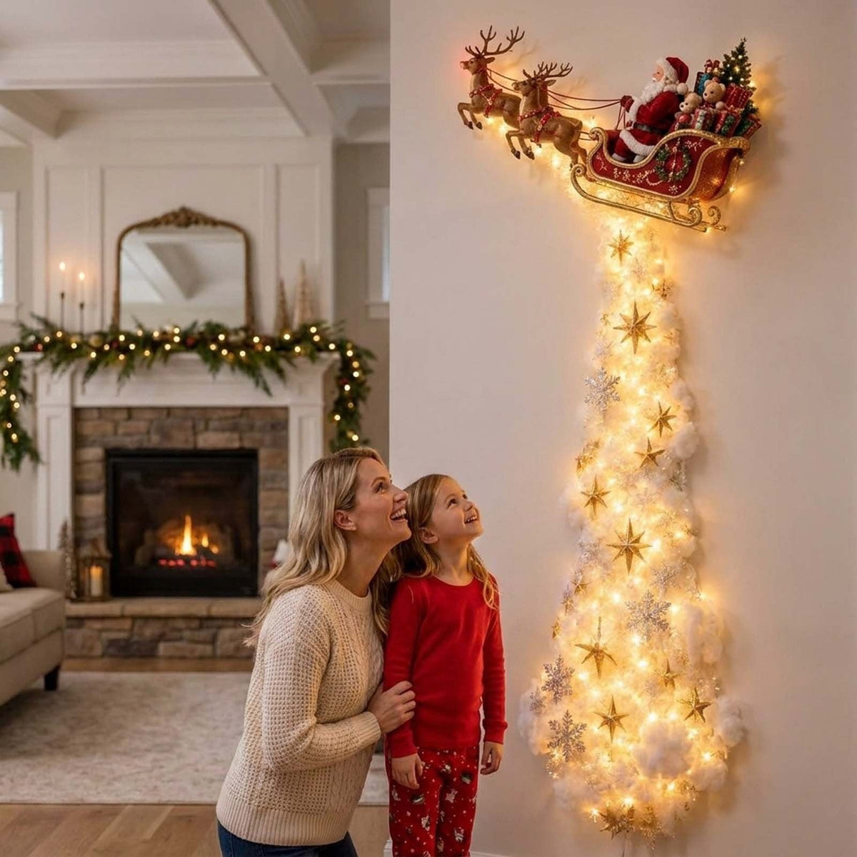 Snowman Magic Fountain, Flowing Snowflake LED Christmas Garden Light,Solar Power and Outdoor Garden Stake for Christmas Yard Decor