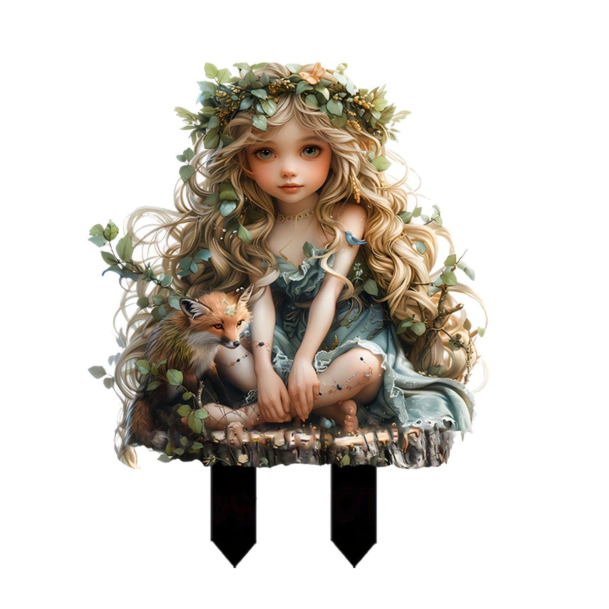 Nkmbld Clearance & Promo! Garden Ornaments, Garden Sculpture Acrylic Potted Plants and Courtyard Decorative Floor Tiles, Housewarming Ornament for Patio, Lawn, Yard, Pathway