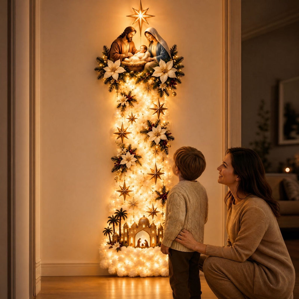 Snowman Magic Fountain, Flowing Snowflake LED Christmas Garden Light,Solar Power and Outdoor Garden Stake for Christmas Yard Decor