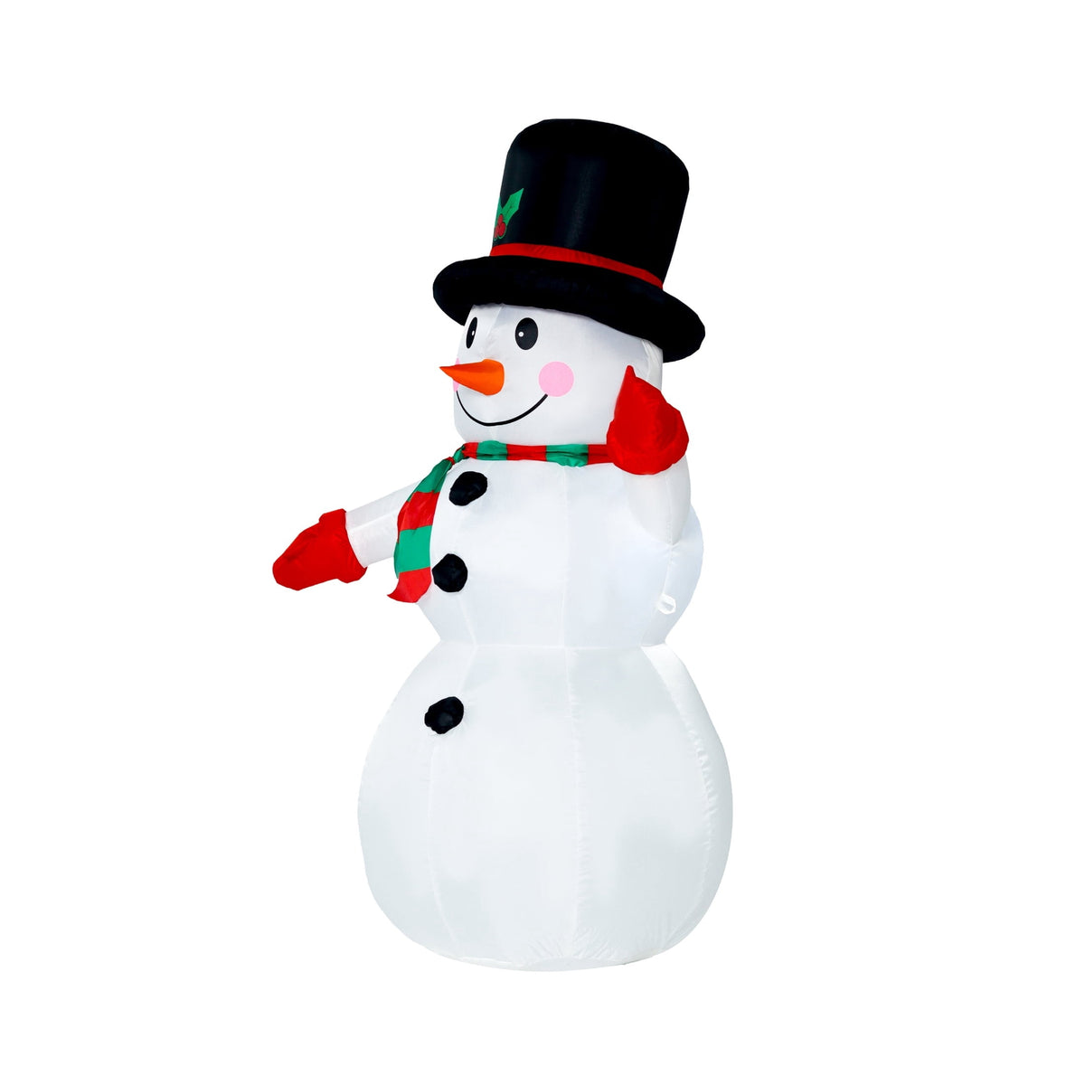 Multicolor Snowman Christmas Airblown Yard Inflatable, 4', by Holiday Time