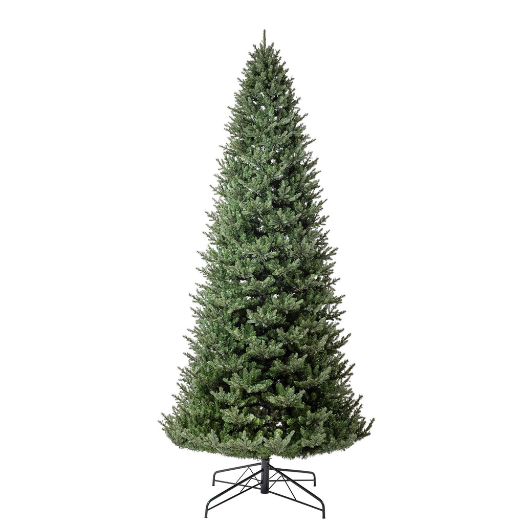 My Texas House 9' Pre-Lit Grand Spruce Green Artificial Christmas Tree with LumaDazzle Color-Changing Twinkle LED Lights, Quick Set, and Stand