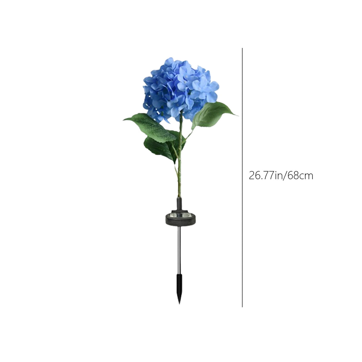 Gnmfd Solar Flower Patio Outdoor Decorative Lights LED Holiday Plug Lights for Garden Yard Porch Walkway Christmas Decorations Solar Lights Outdoor Waterproof 26.77in
