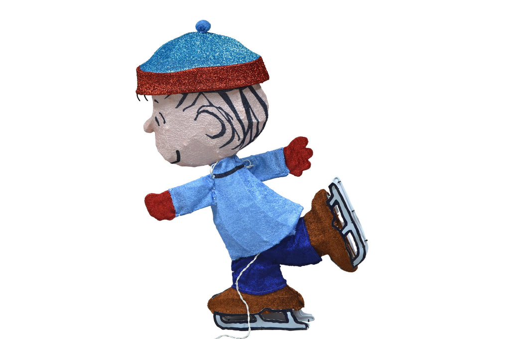 32INCH Skating Sally Peanuts 3D Lighted LED Holiday Charlie Brown Christmas Yard Decor