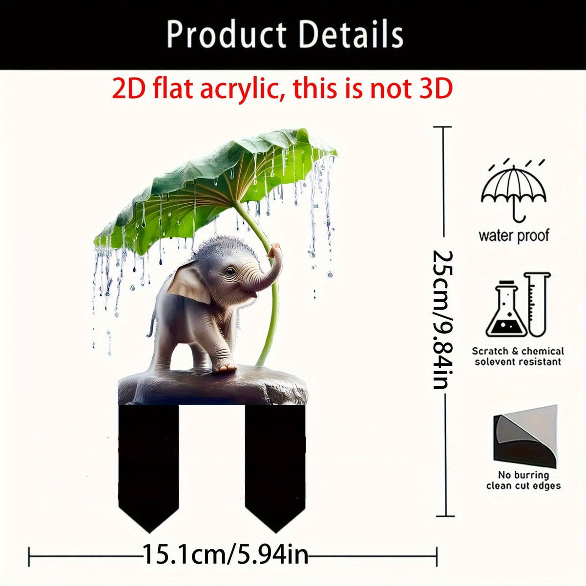 Nkmbld Clearance & Promo! Garden Ornaments, Garden Sculpture Acrylic Potted Plants and Courtyard Decorative Floor Tiles, Housewarming Ornament for Patio, Lawn, Yard, Pathway