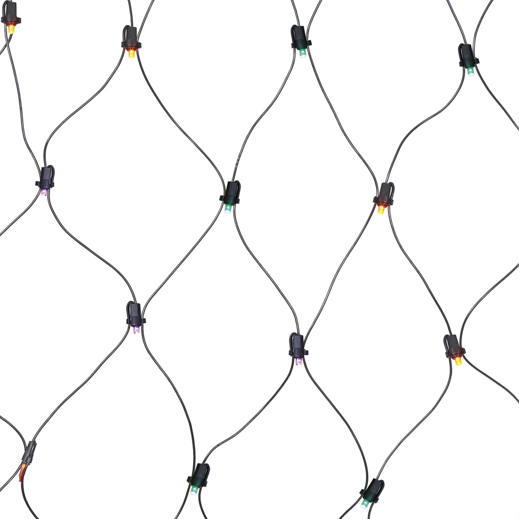 Indoor/Outdoor 50-Count LED Net Lights, Orange, 4' x 4', Halloween by Way To Celebrate