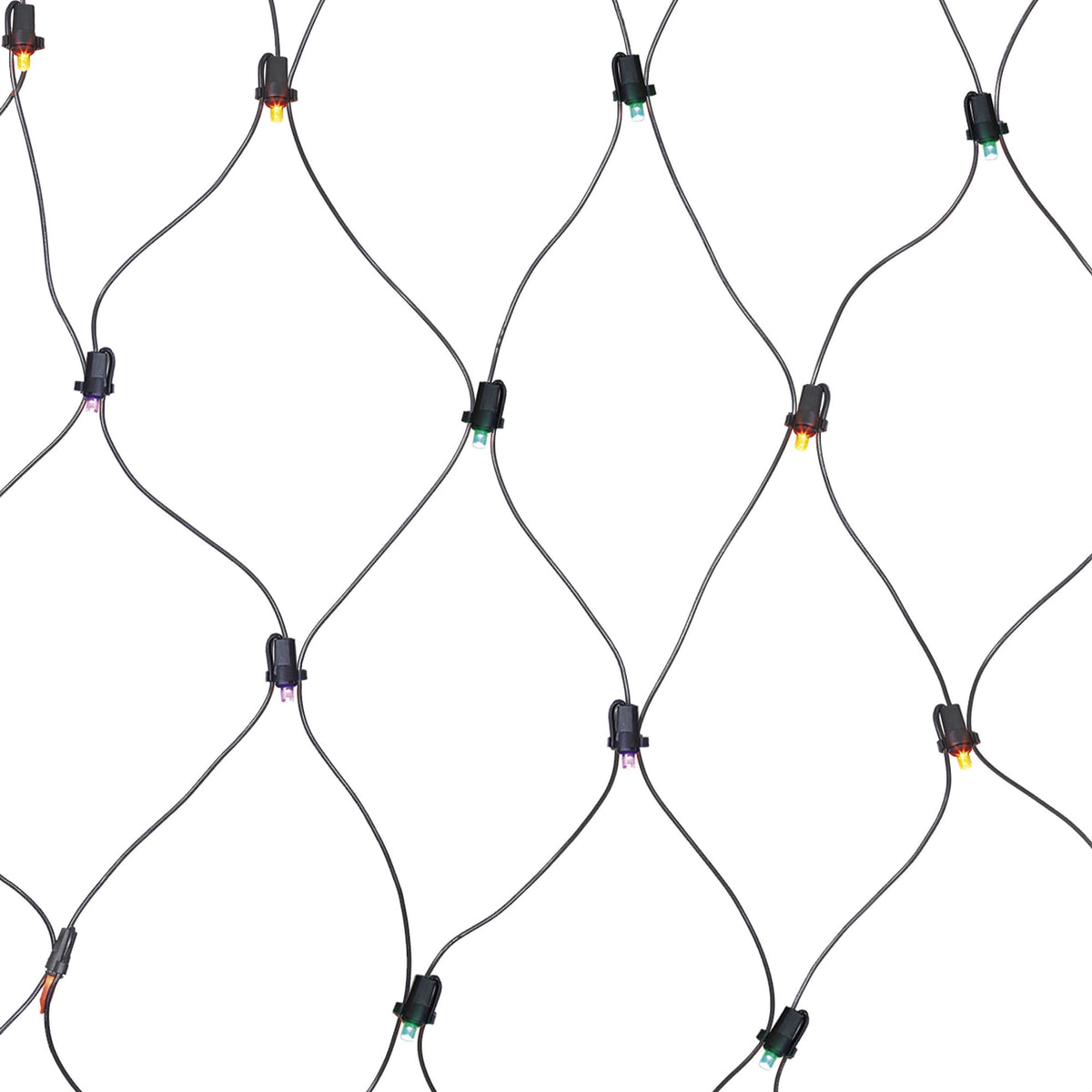 Indoor/Outdoor 50-Count LED Net Lights, Orange, 4' x 4', Halloween by Way To Celebrate