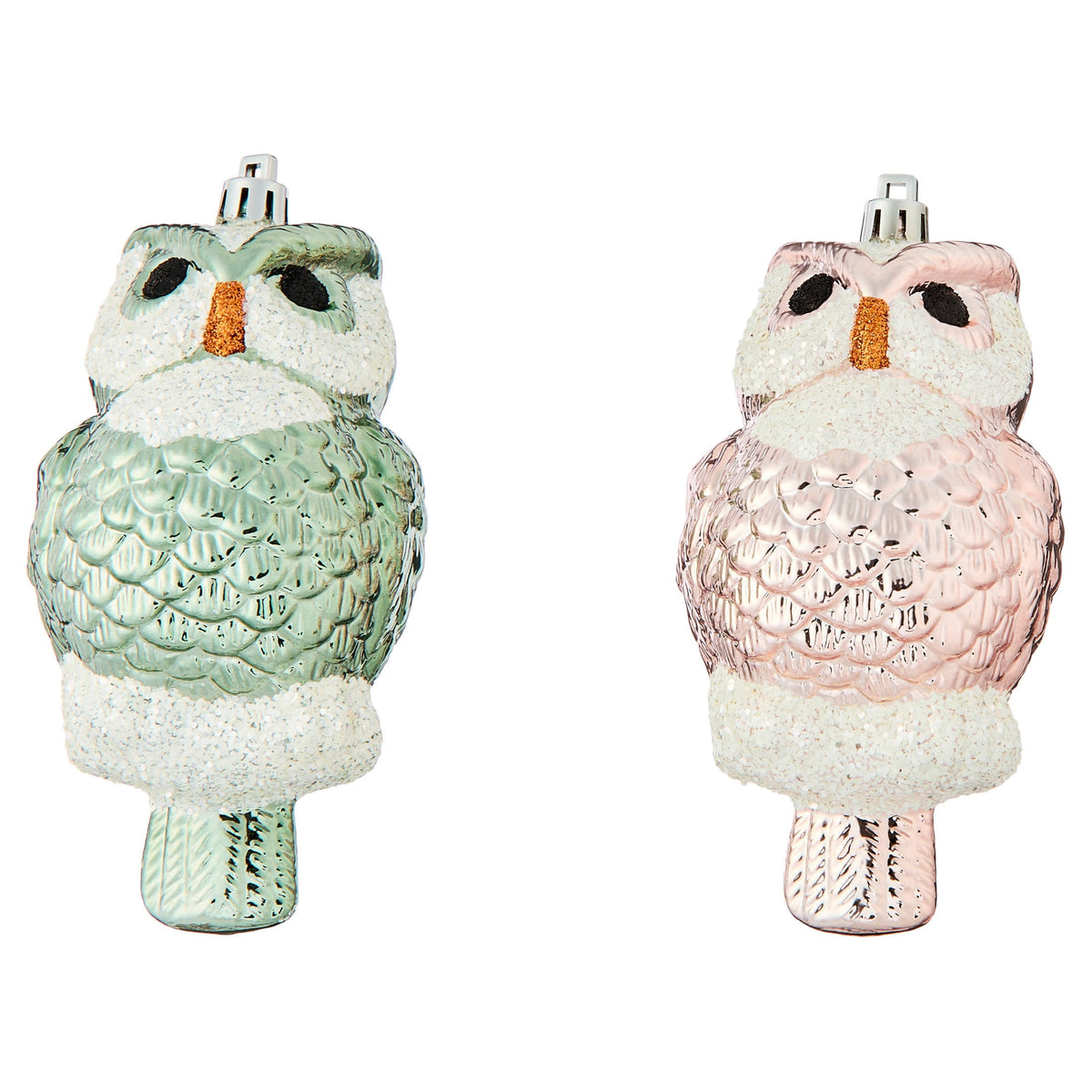 70-Count Green and Light Pink Shatterproof Christmas Ornaments, by Holiday Time