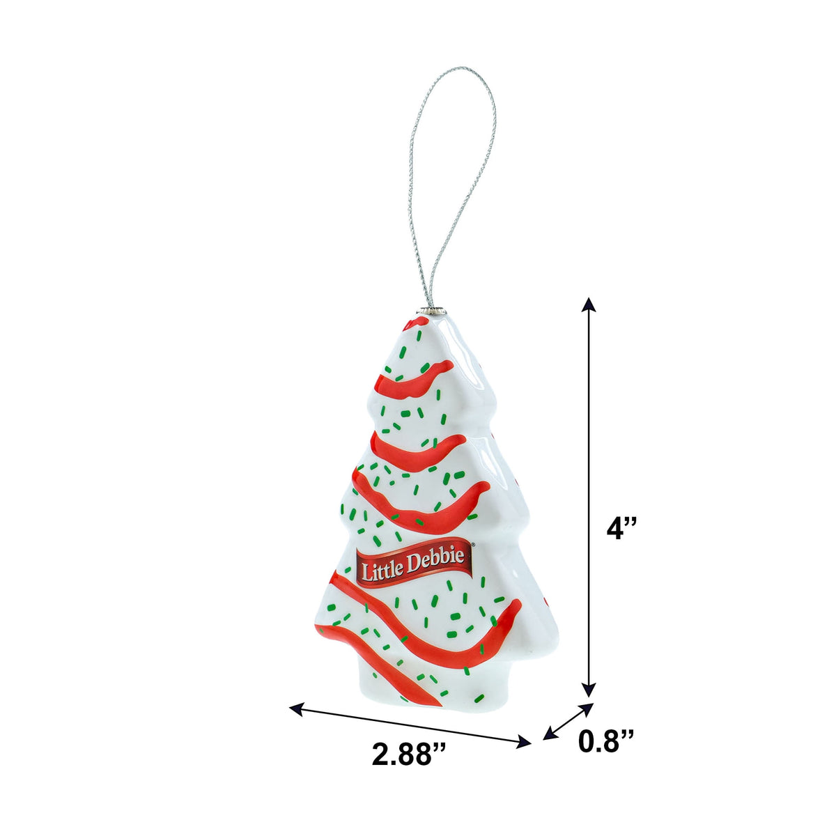 Little Debbie Christmas Tree Cake Figural Christmas Tree Ornament