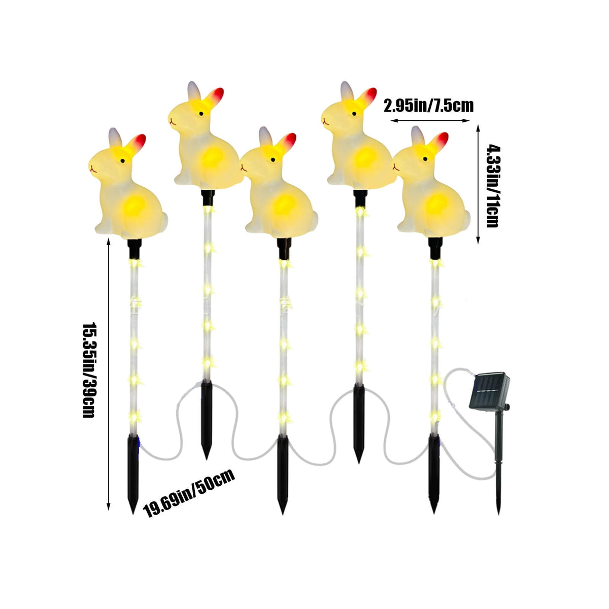 XGFHYJEH Easter Decoration, Solar Easter Lights, Pastel Easter Egg Lights, Easter Decorations Outdoors, Easter Yard Decor, Outdoor Easter Decor