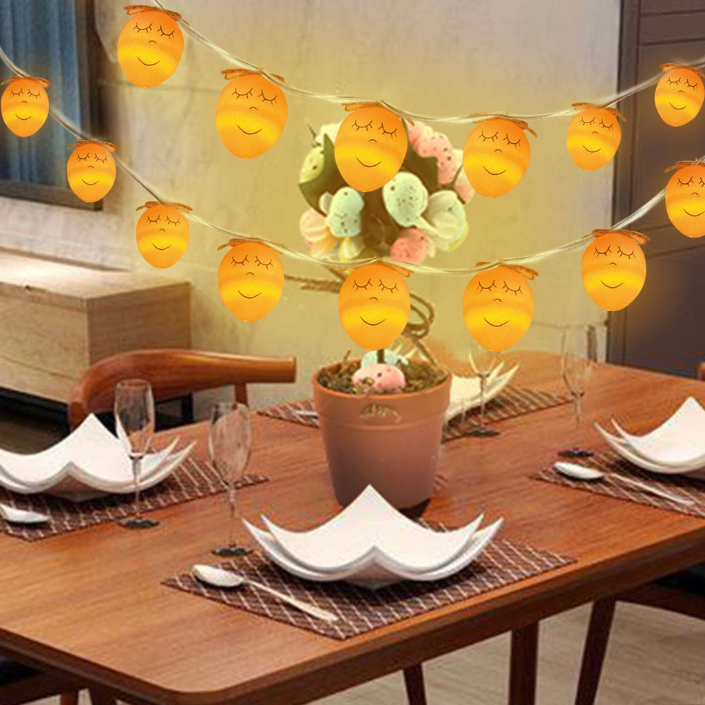 XGFHYJEH 1.65M 10LED Easter Lights for Easter Decorations, Battery Operated Easter String Lights for Easter Garland Spring Wreath Decor, Mini Lighted for Home Party Mantle Tree Decor