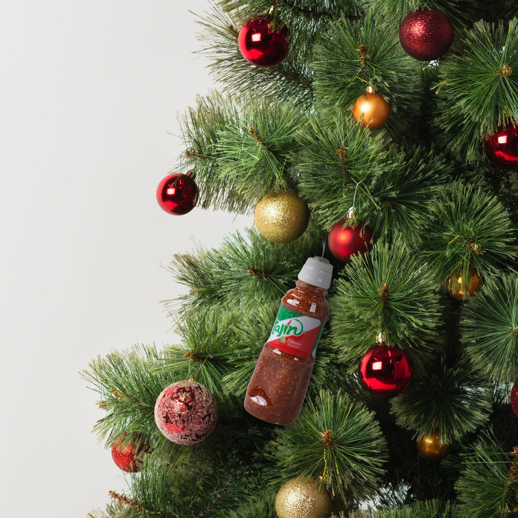 Tajín Clasico Seasoning Bottle Figural Christmas Tree Ornament - Single Pack