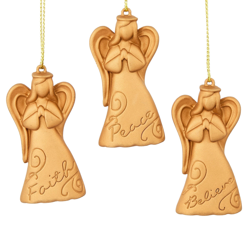 6-Count Gold Angel and Cross Mini Christmas Ornaments, by Holiday Time