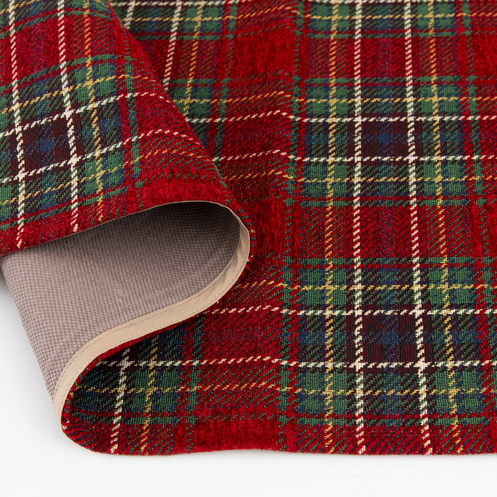 Better Homes & Gardens Red Corin Plaid Washable Indoor Runner Rug, 24"x96"