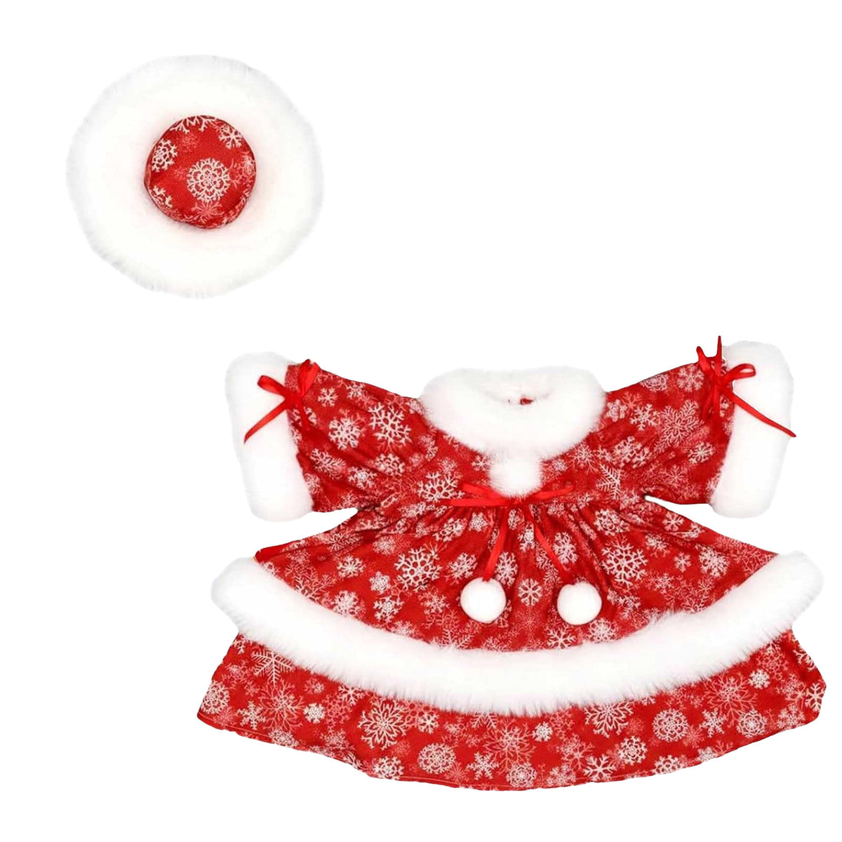 Aurorax Christmas Goose Clothes for Cement Goose Porch Goose 23"/17",Porch Goose Outfit 19 inch,Red Holiday Porch Goose Clothing Accessories for Garden Lawn Yard